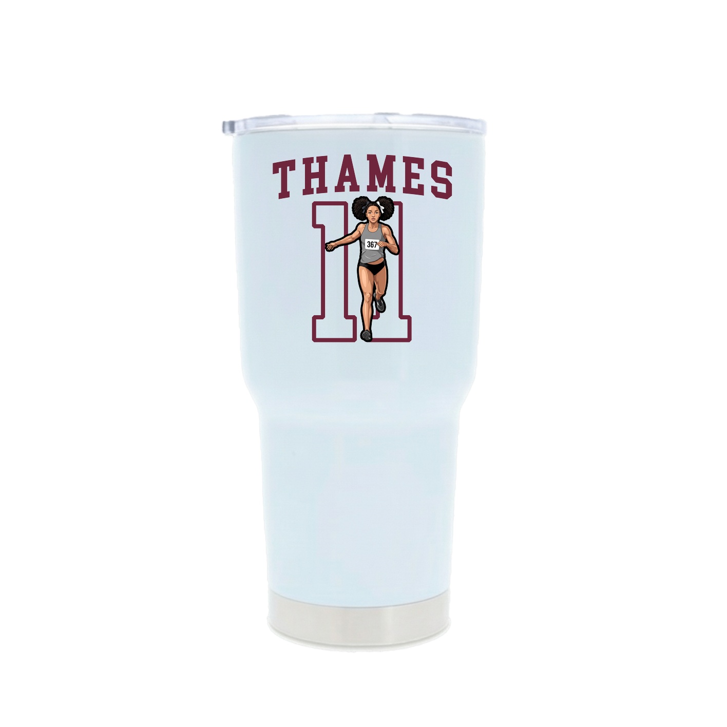 30oz Stainless Steel Tumbler — Shirsey in White