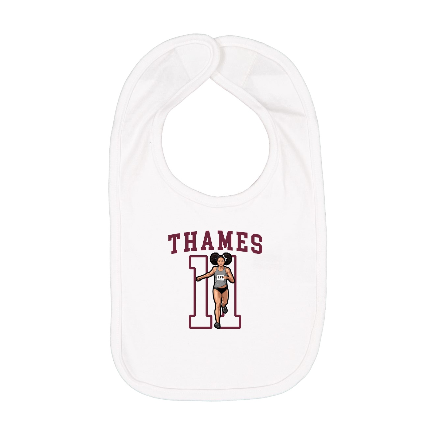 Infant Bib — Shirsey in White
