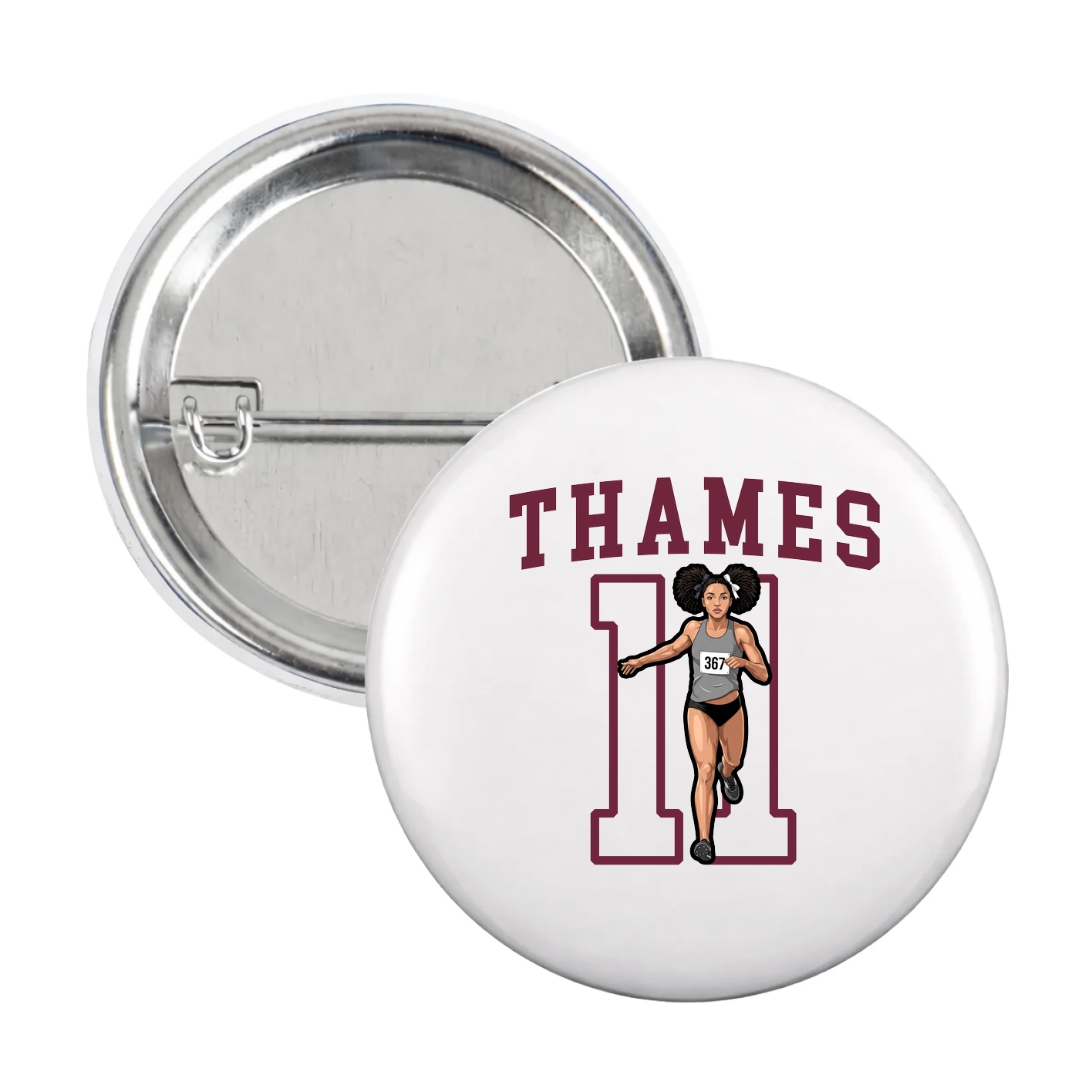 Game Day Button — Shirsey in White