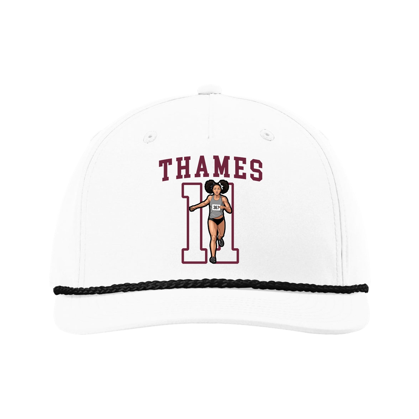 Five-Panel Classic Rope Cap — Shirsey in White