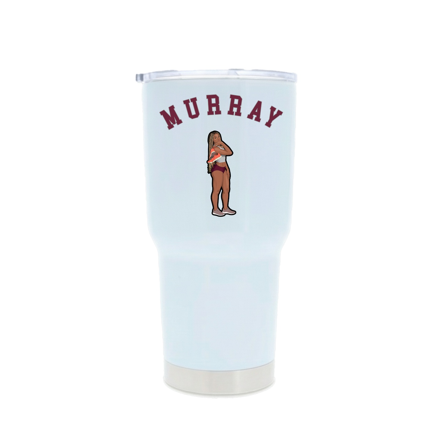 30oz Stainless Steel Tumbler — Shirsey Arch in White