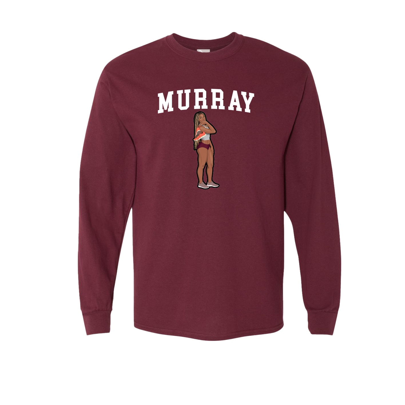 Long Sleeve Tee — Shirsey in Maroon