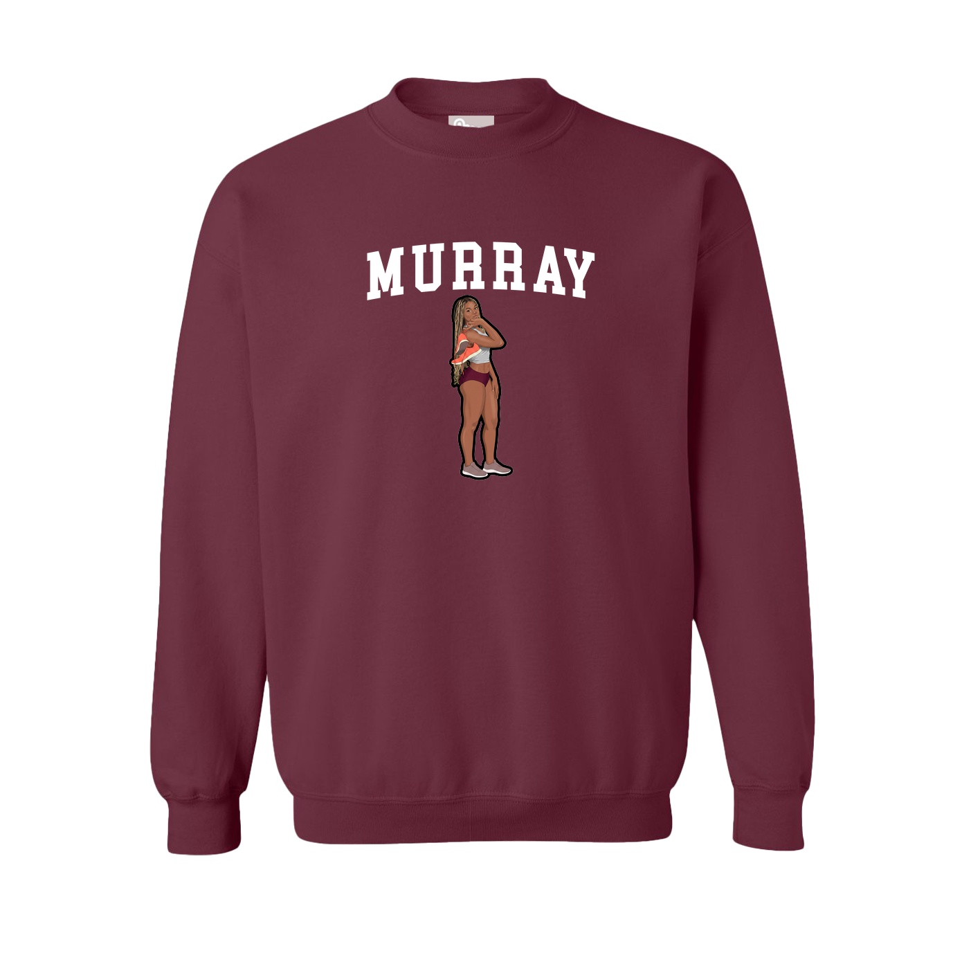 Fleece Crew — Shirsey in Maroon