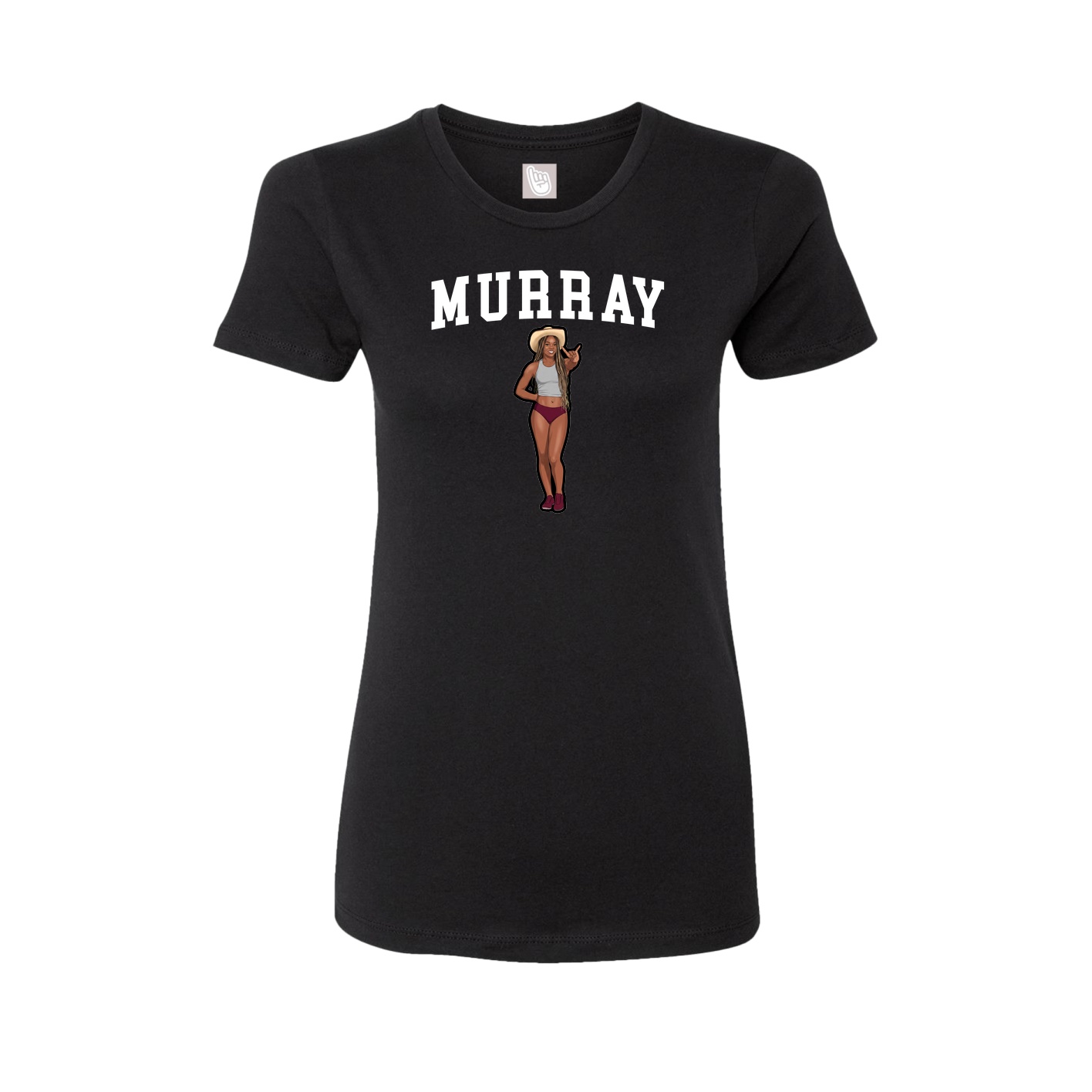 Fitted Women's Tee — Shirsey in Black