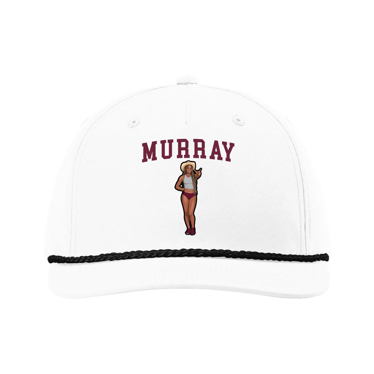Five-Panel Classic Rope Cap — Shirsey in White