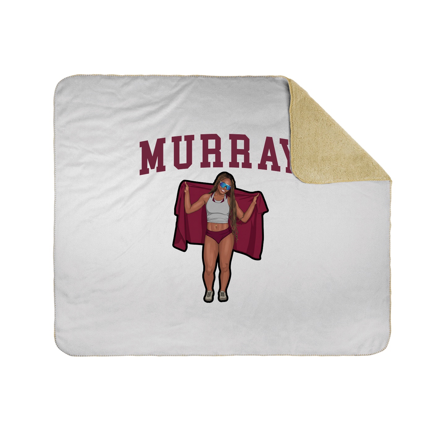 Throw Blanket — Shirsey in White