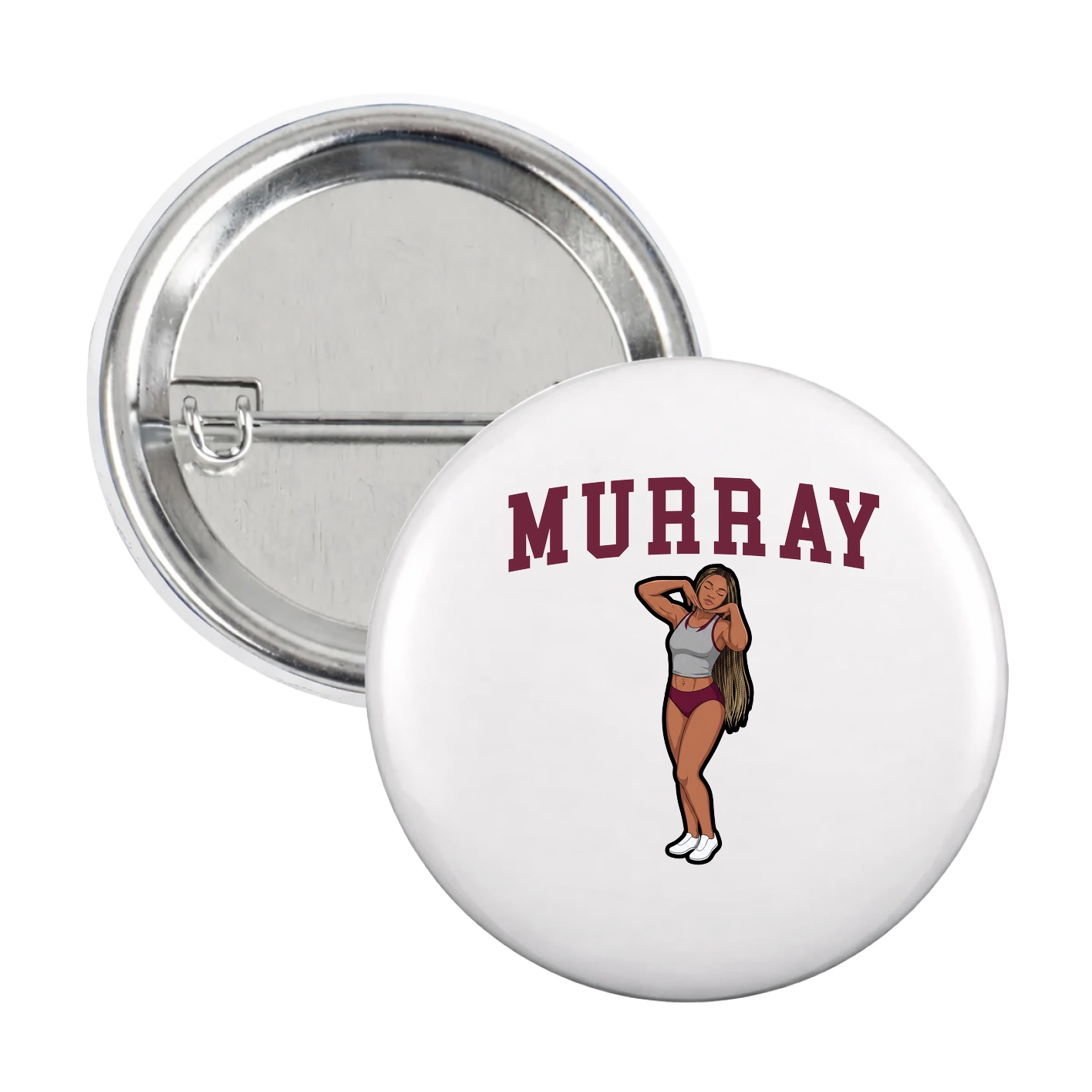Game Day Button — Shirsey in White