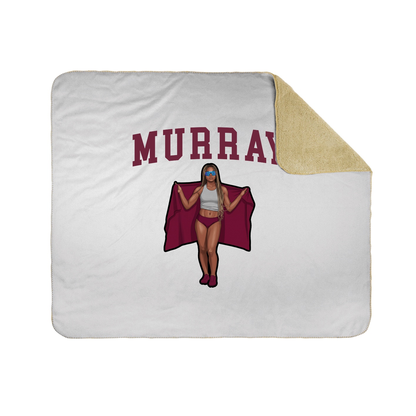 Throw Blanket — Shirsey in White