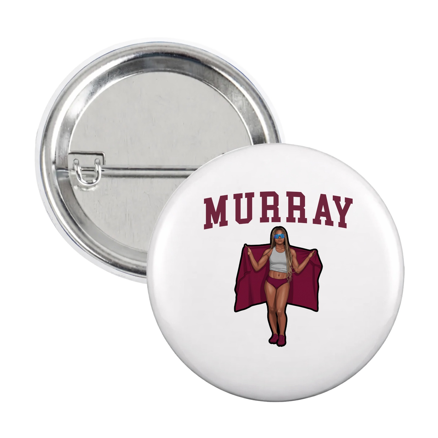 Game Day Button — Shirsey in White