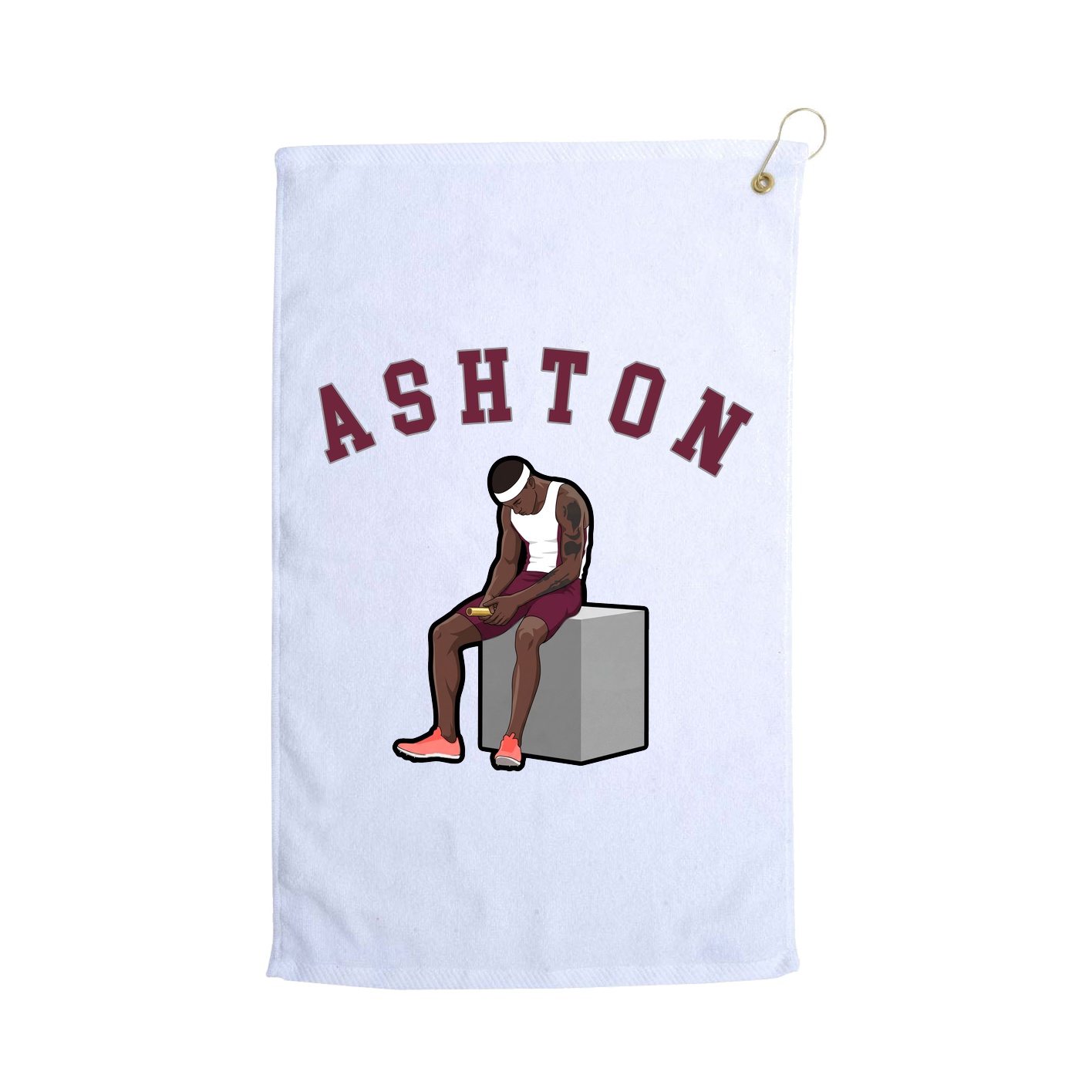 Golf Towel — Shirsey Arch in White