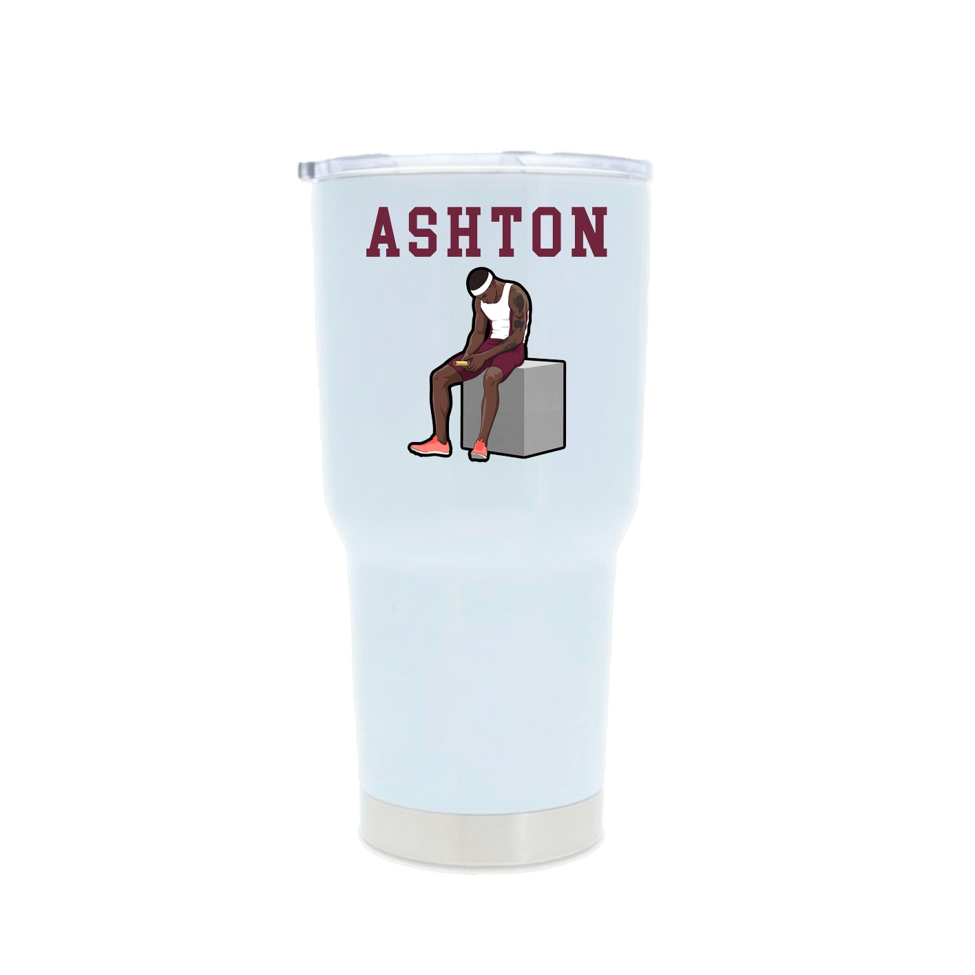 30oz Stainless Steel Tumbler — Shirsey in White