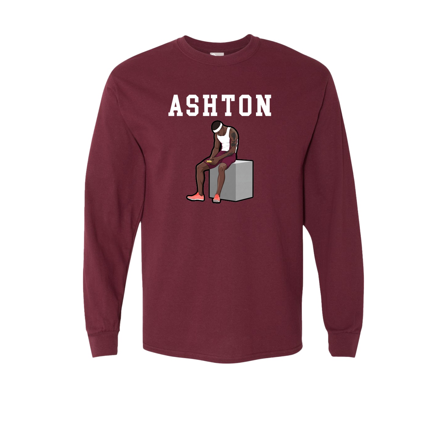 Long Sleeve Tee — Shirsey in Maroon