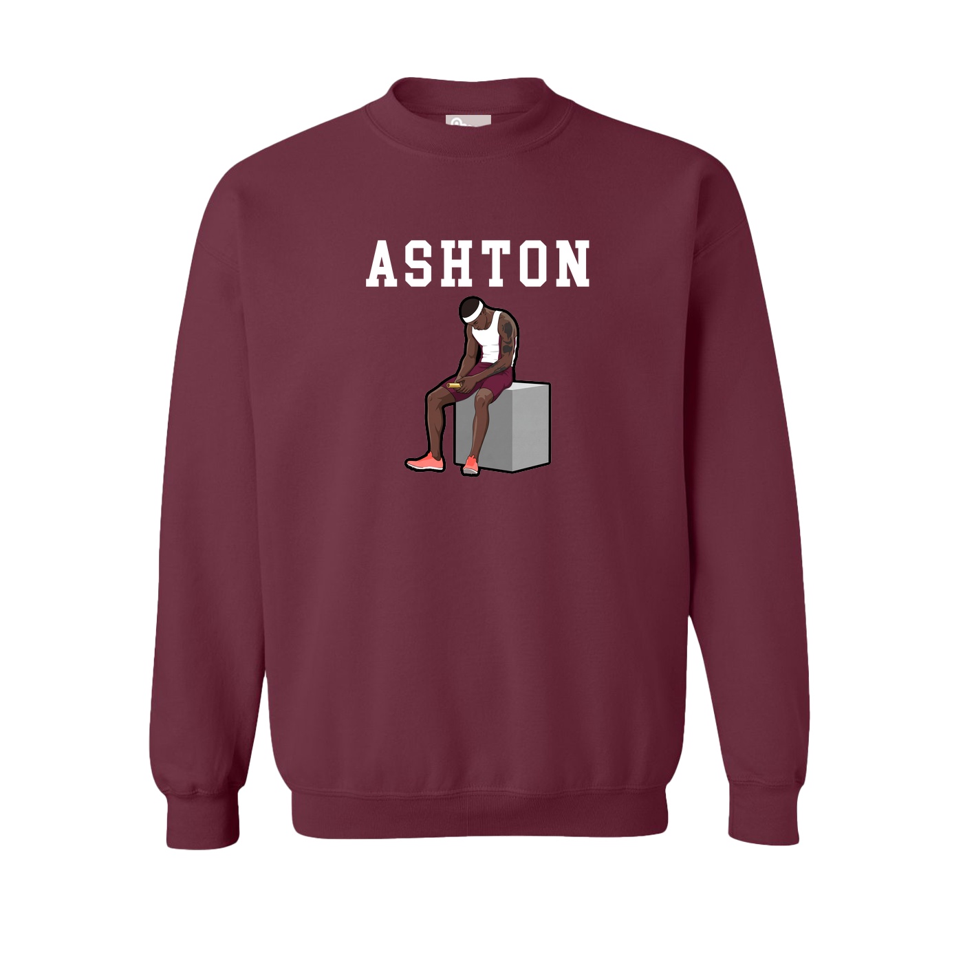 Fleece Crew — Shirsey in Maroon