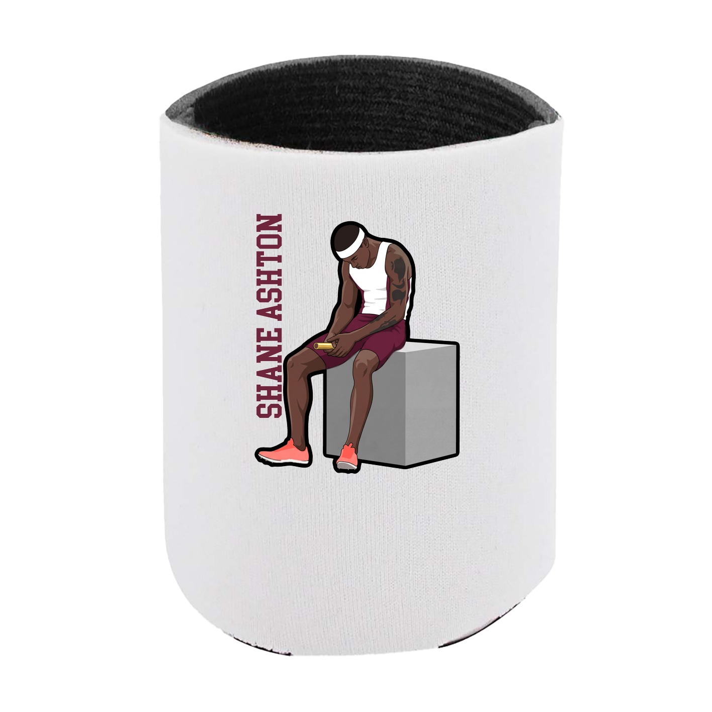 Can Holder — Name Vertical in White
