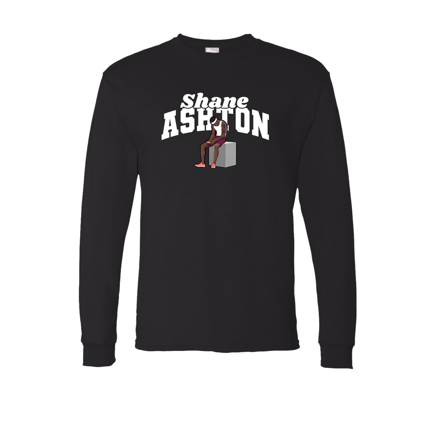 Long Sleeve Tee — Signature Arch in Black