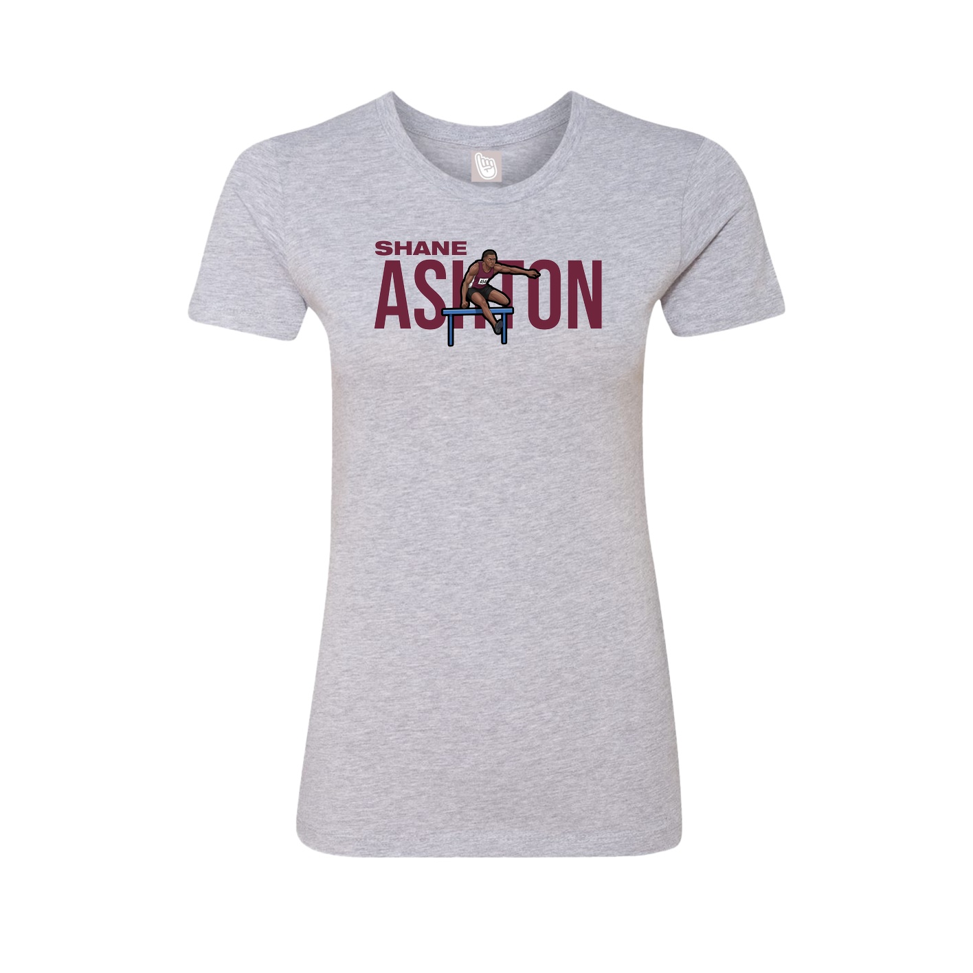 Womens Tee — Player Name in Grey