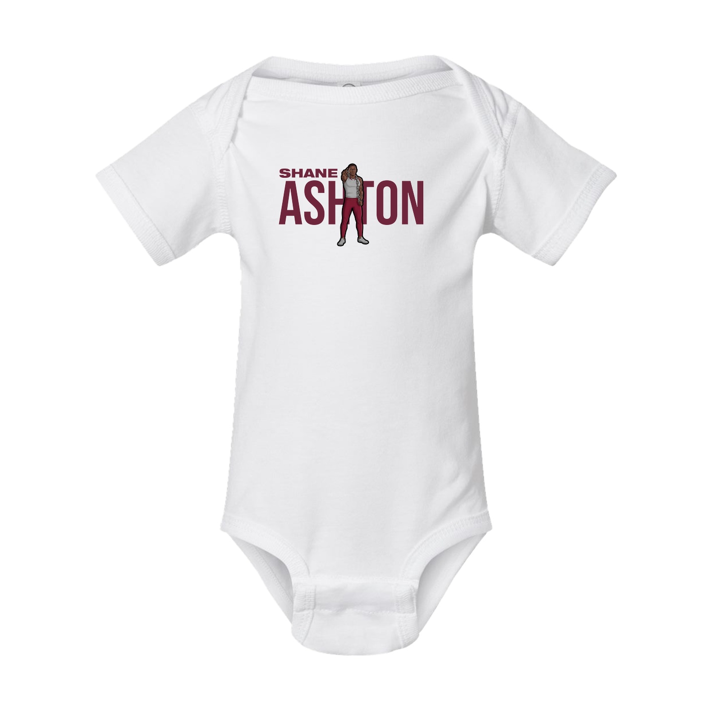 Baby Onesie — Player Name in White