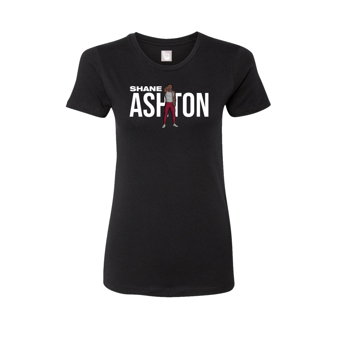Womens Tee — Player Name in Black