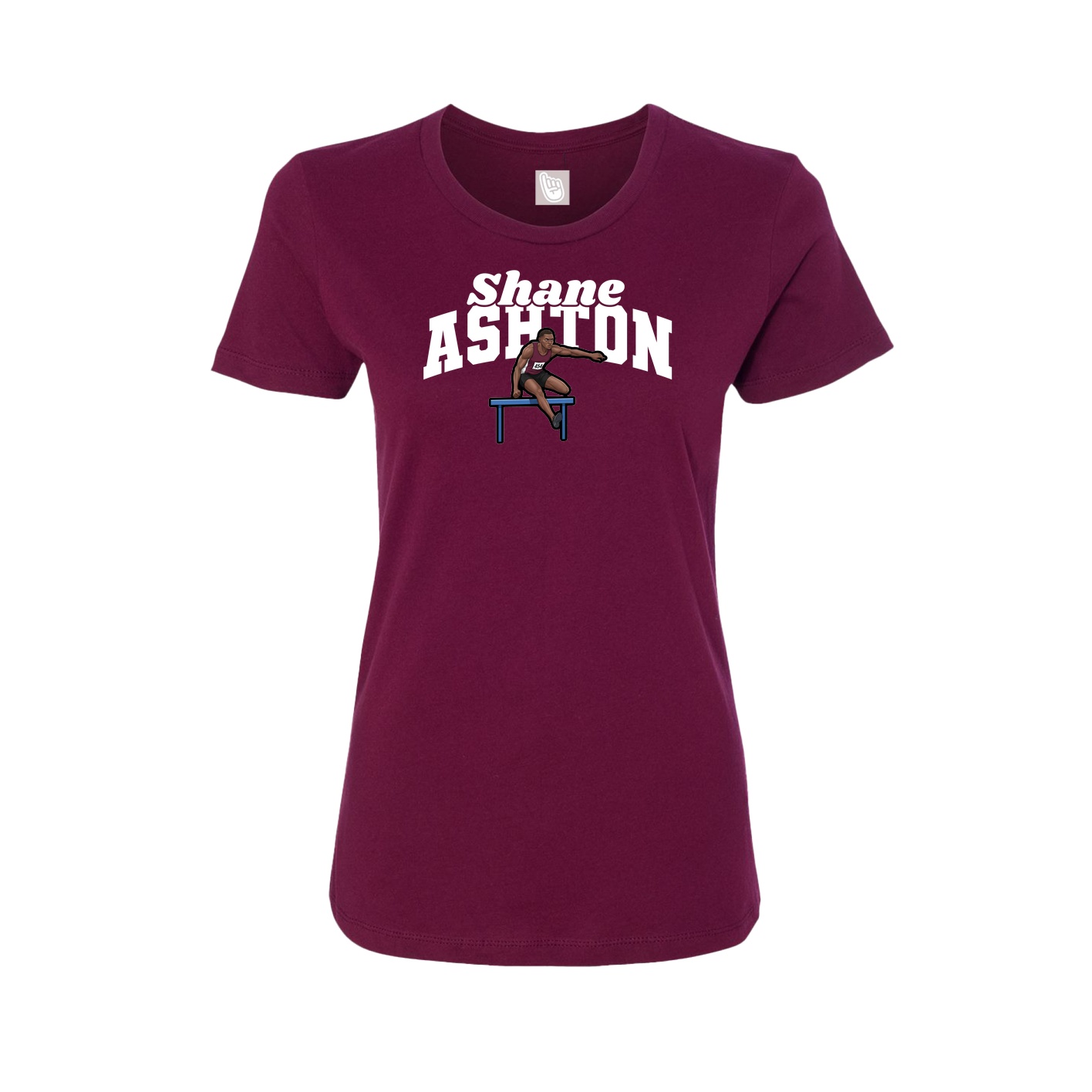 Womens Tee — Signature Arch in Maroon