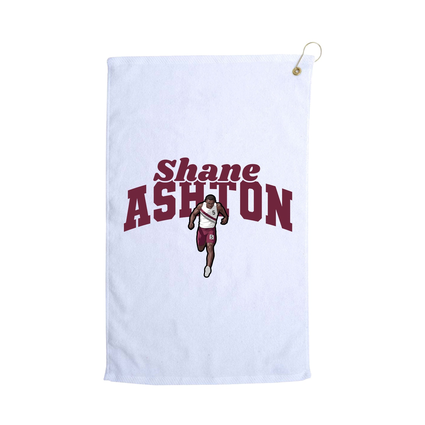 Golf Towel — Signature Arch in White
