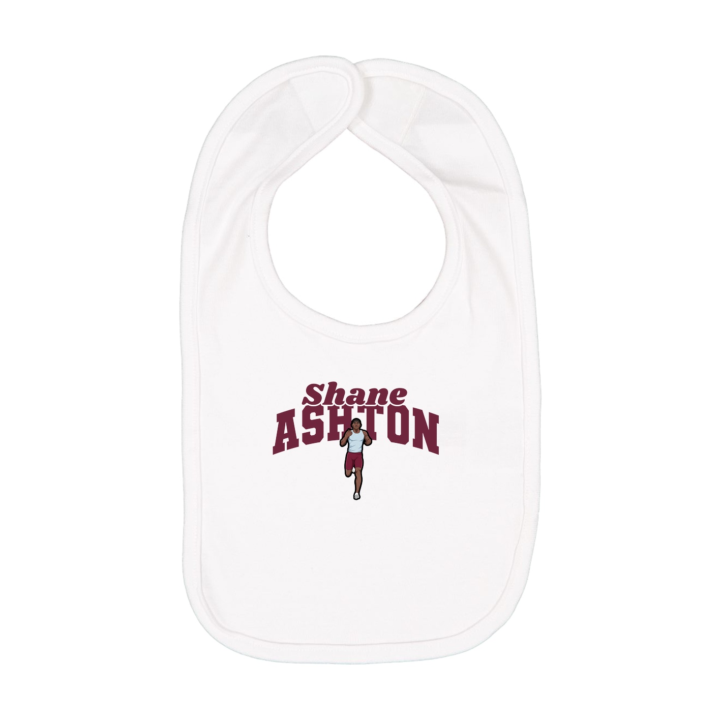 Infant Bib — Signature Arch in White