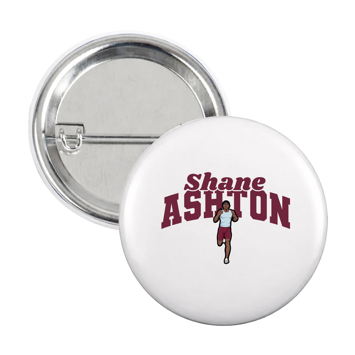 Game Day Button — Signature Arch in White