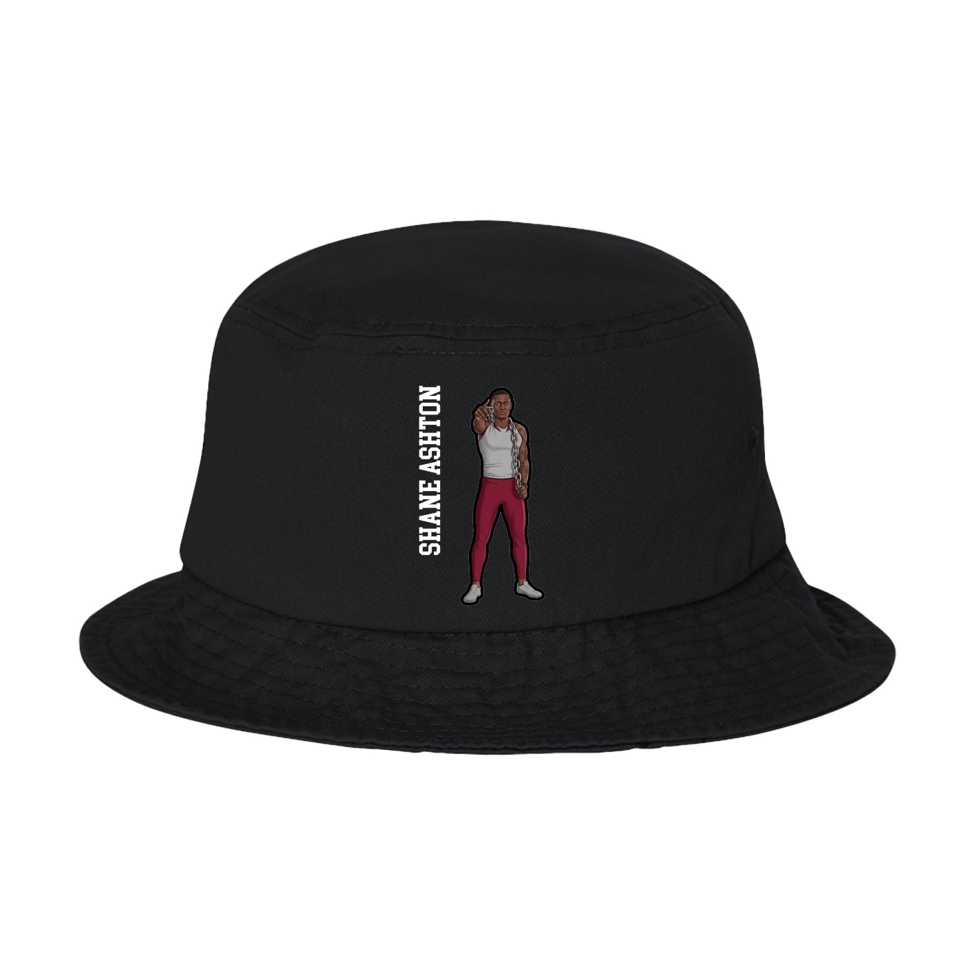 Bucket Cap — Name Vertical in Black