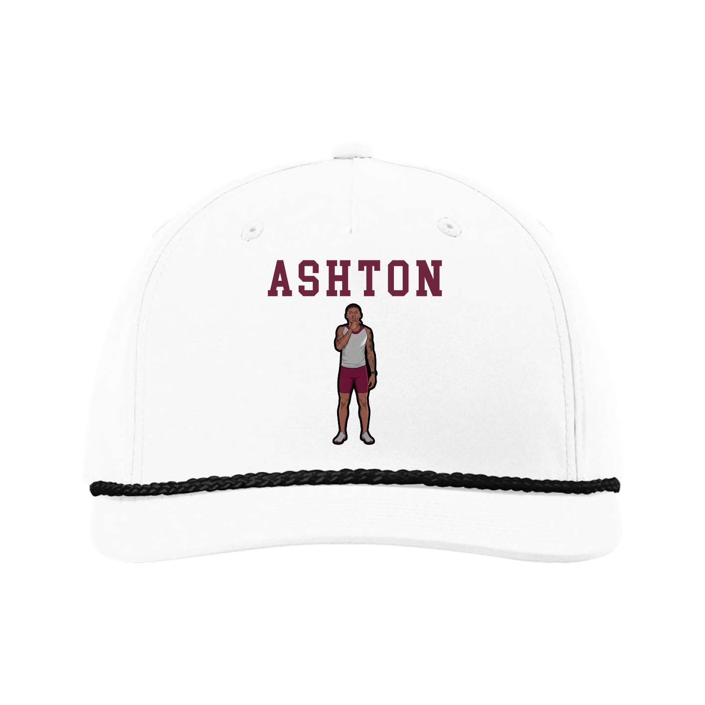 Five-Panel Classic Rope Cap — Shirsey in White