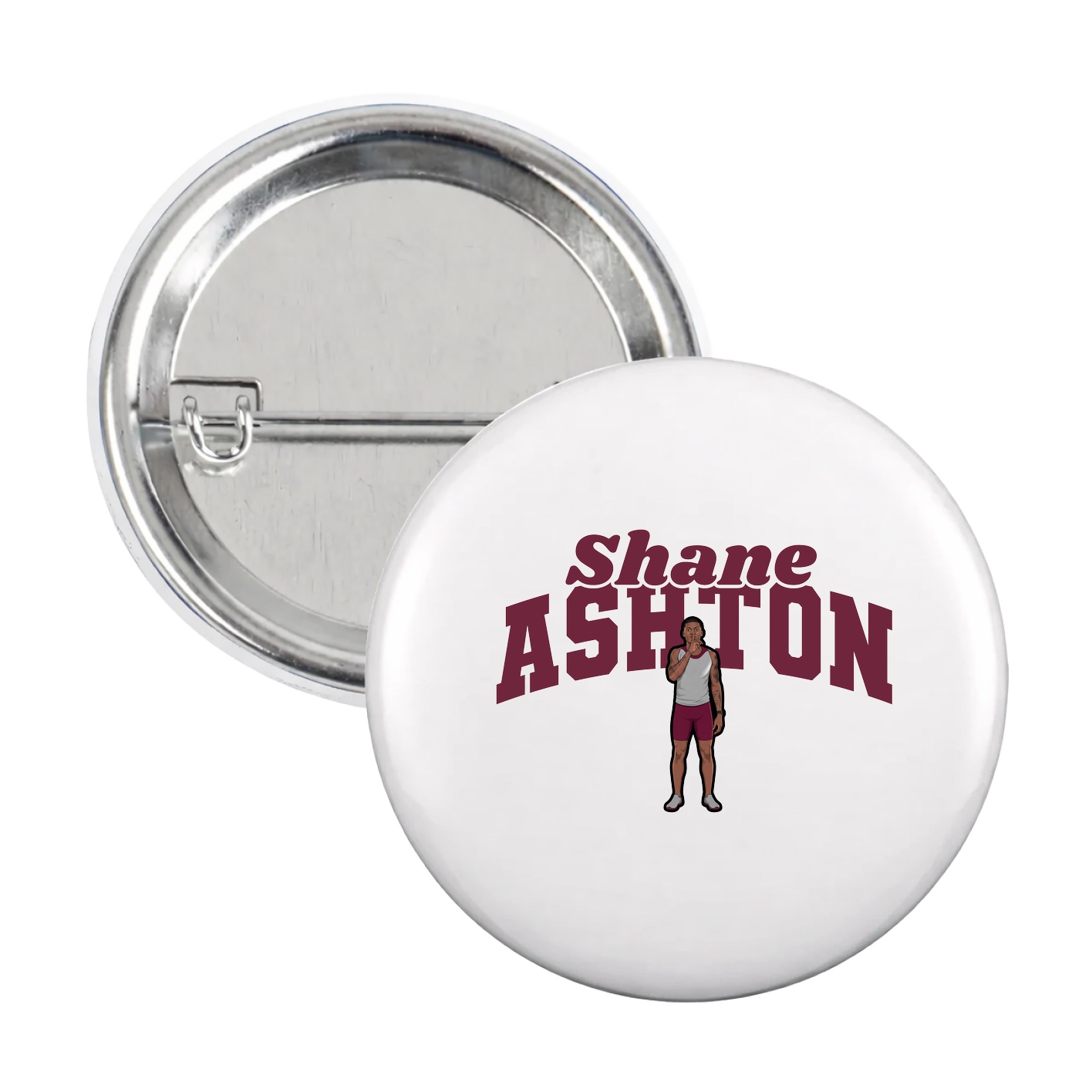Game Day Button — Signature Arch in White
