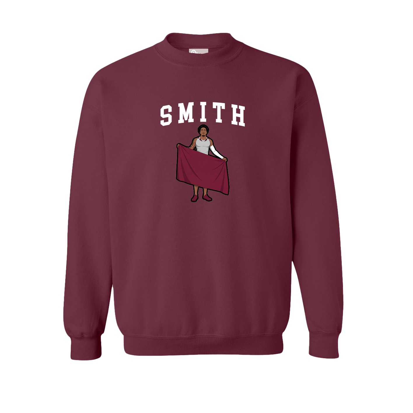 Fleece Crew — Shirsey in Maroon