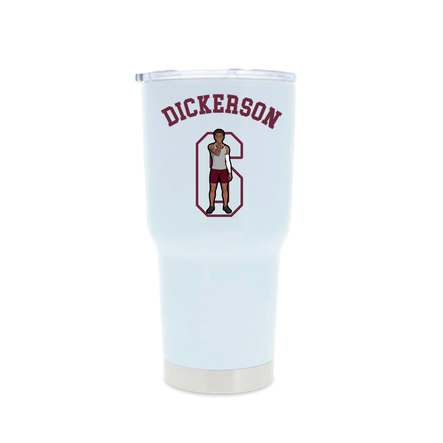30oz Stainless Steel Tumbler — Shirsey Arch in White