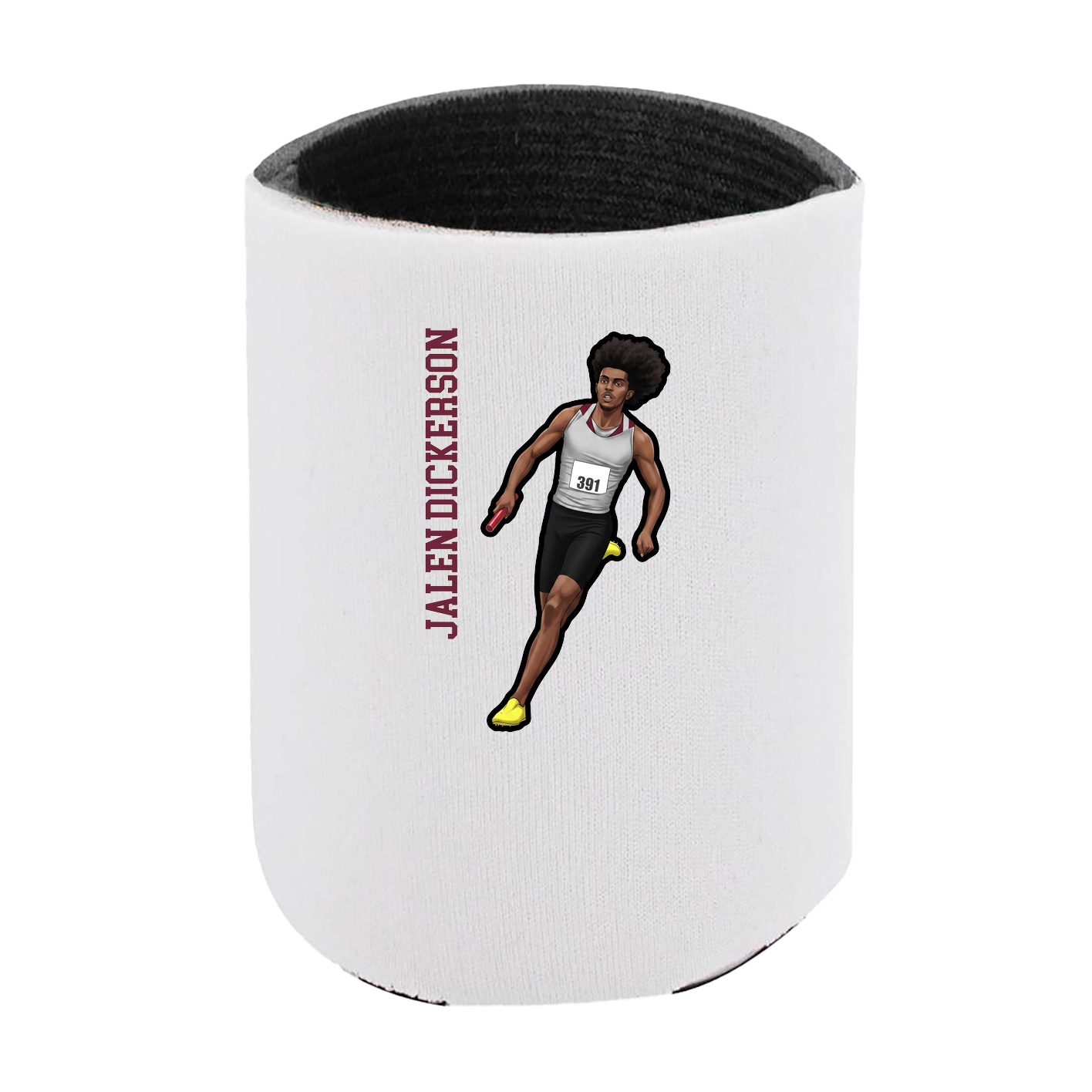 Can Holder — Name Vertical in White