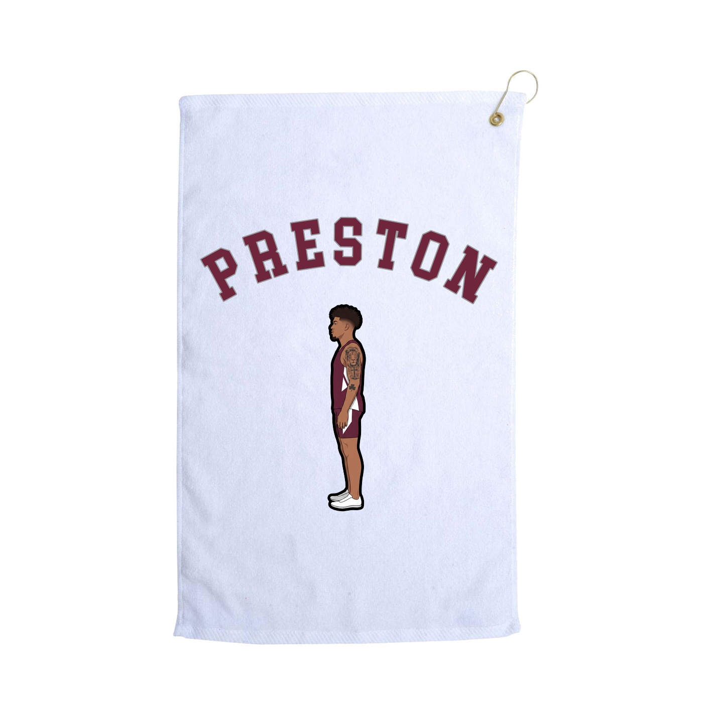 Golf Towel — Shirsey Arch in White