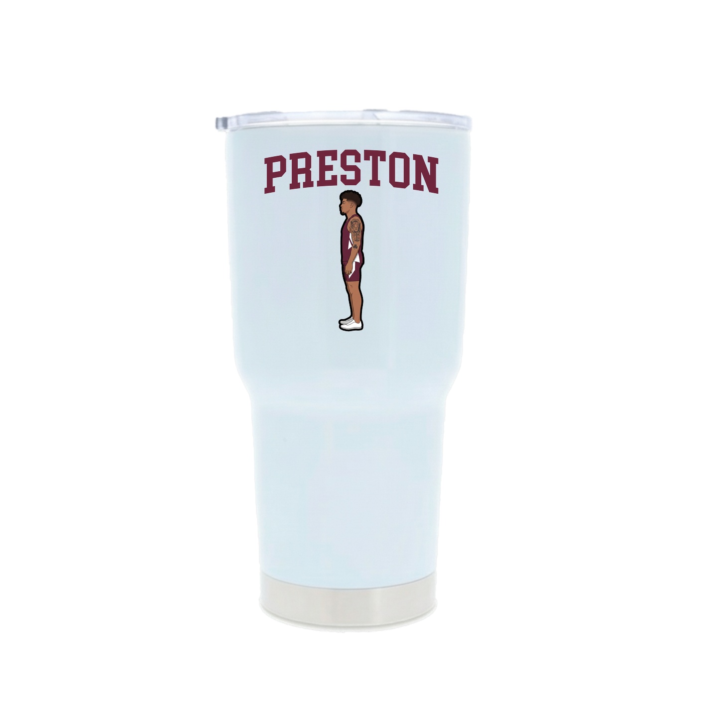30oz Stainless Steel Tumbler — Shirsey in White