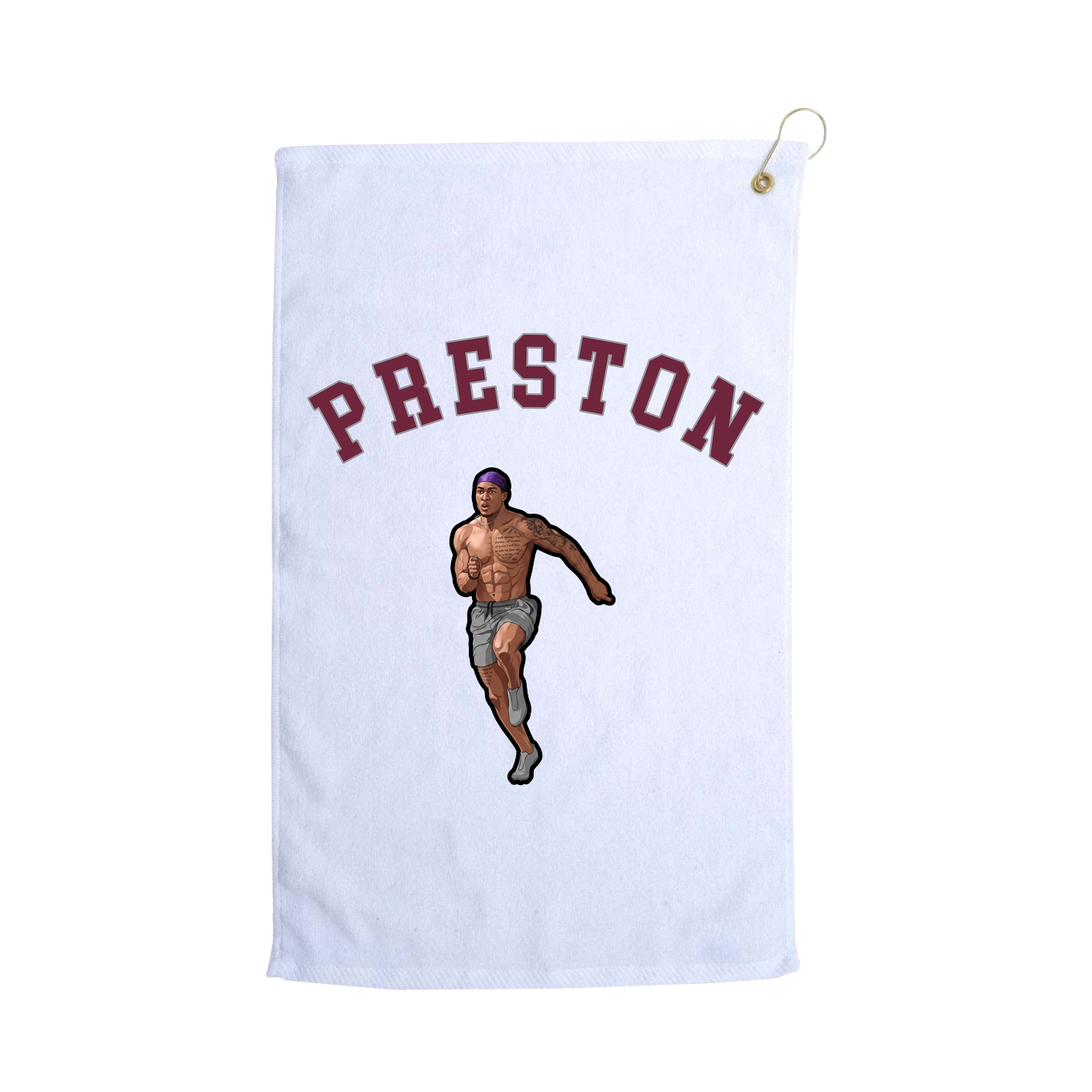 Golf Towel — Shirsey Arch in White