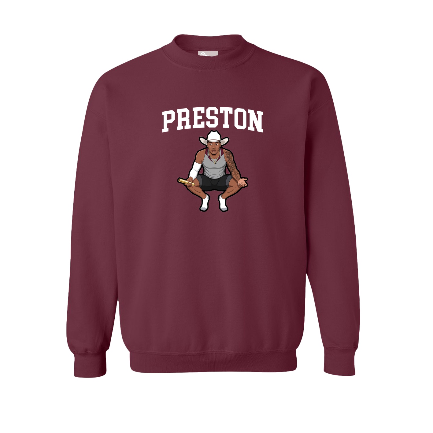 Fleece Crew — Shirsey in Maroon