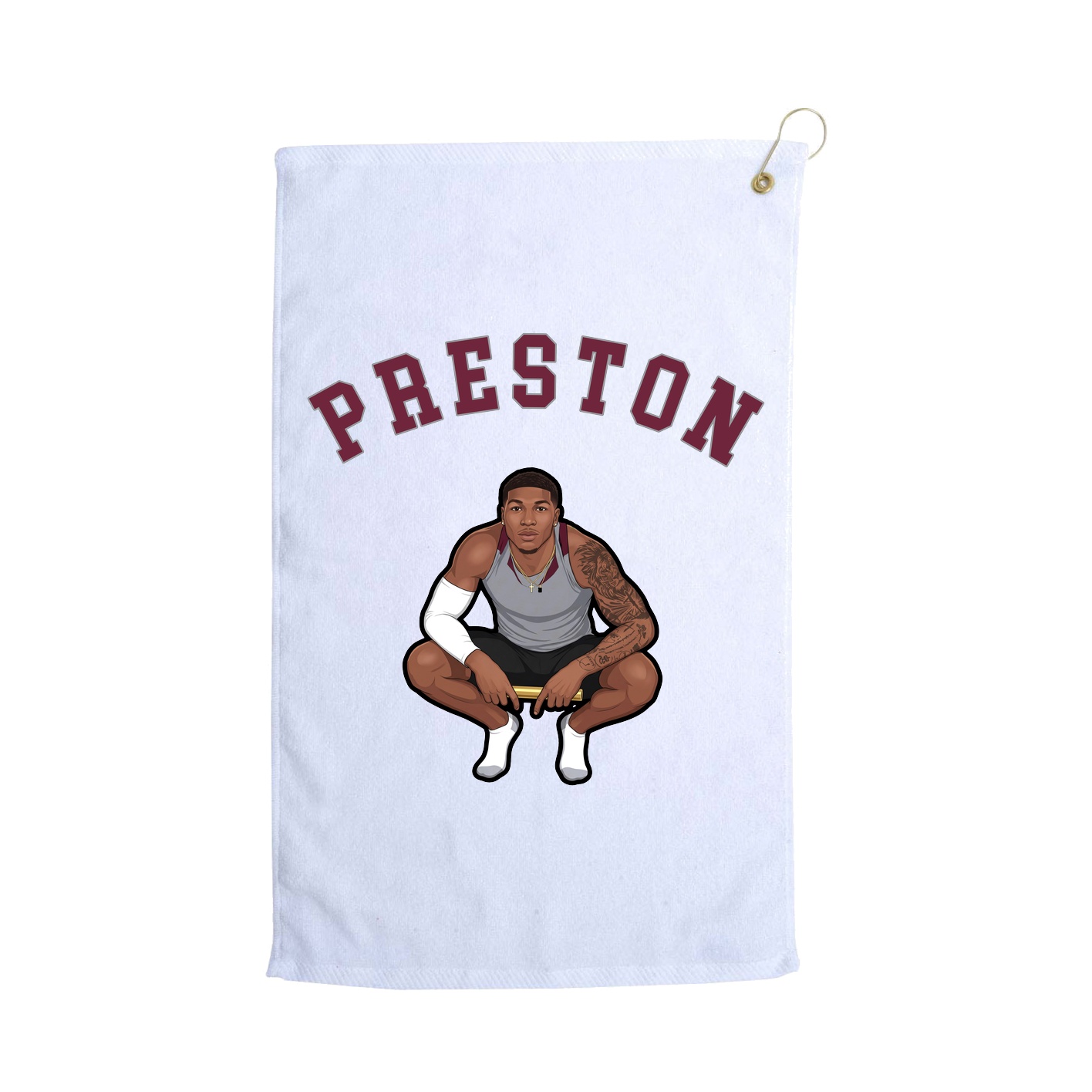 Golf Towel — Shirsey Arch in White