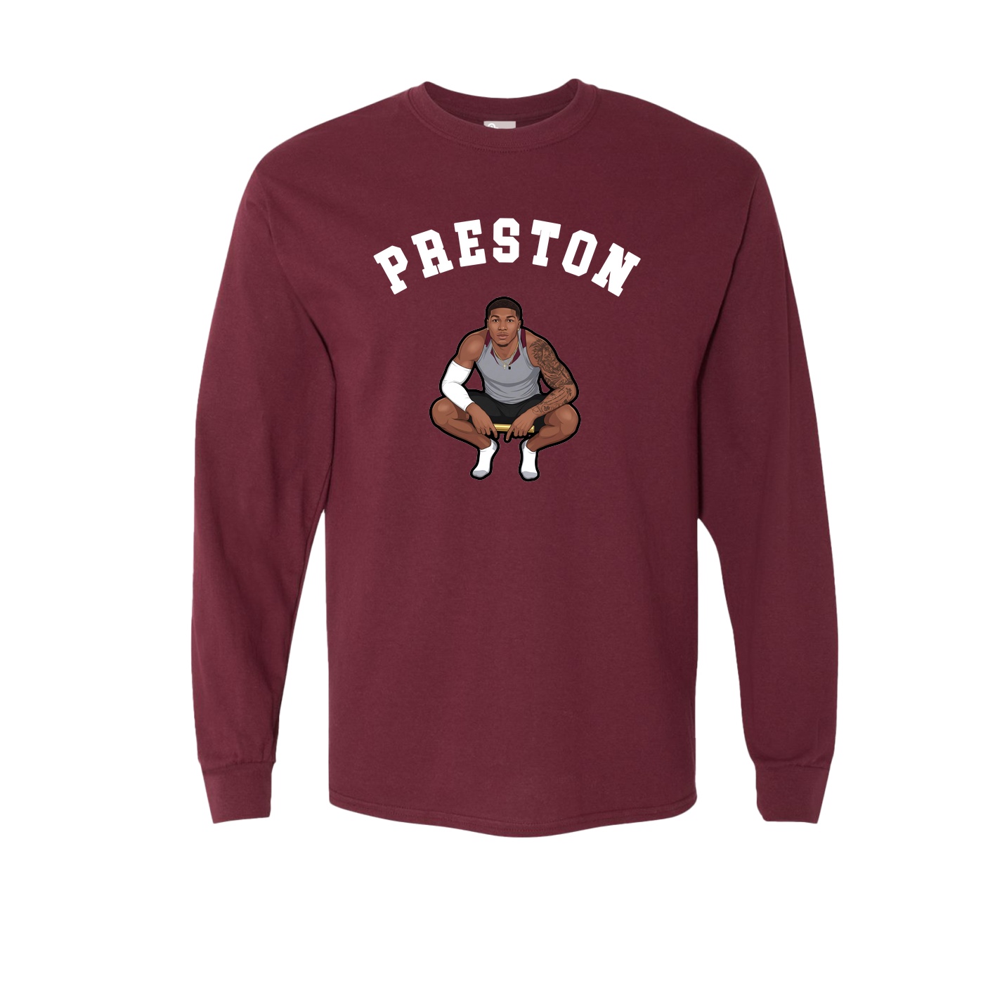 Long Sleeve Tee — Shirsey Arch in Maroon