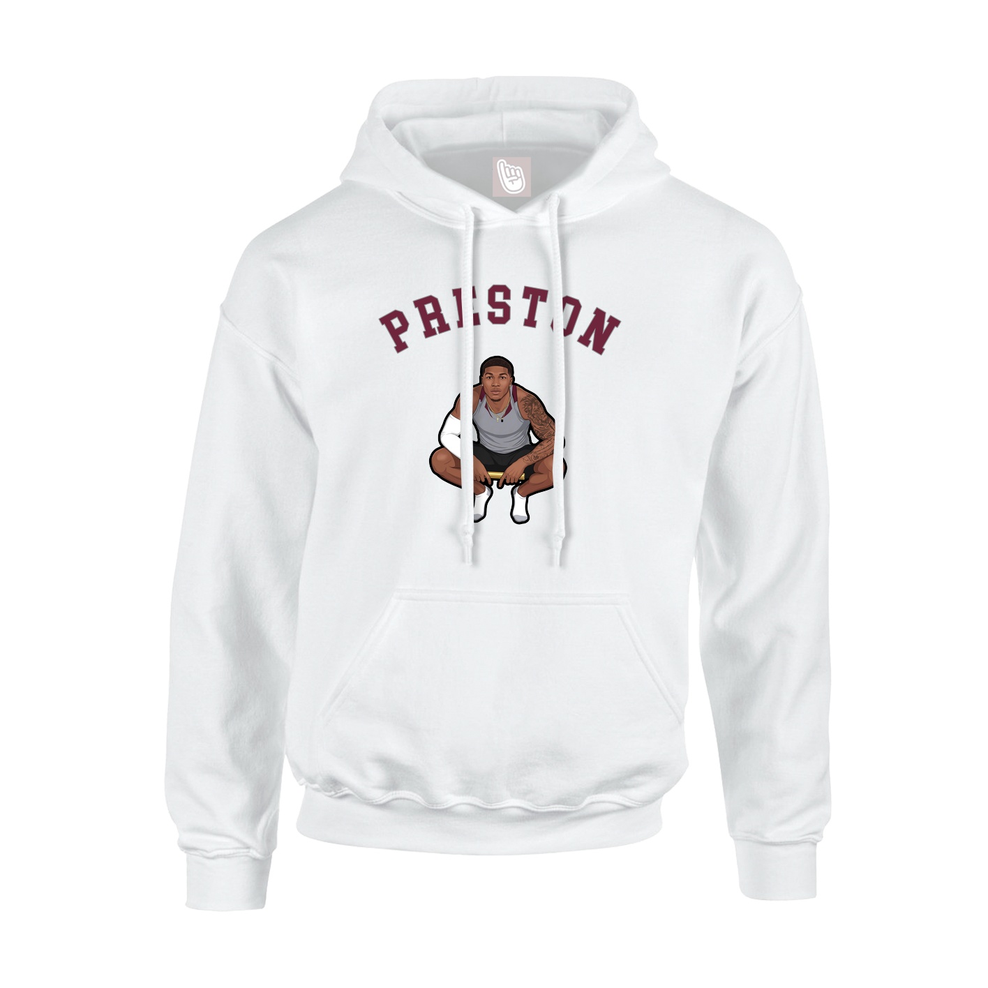 Hoodie — Shirsey Arch in White