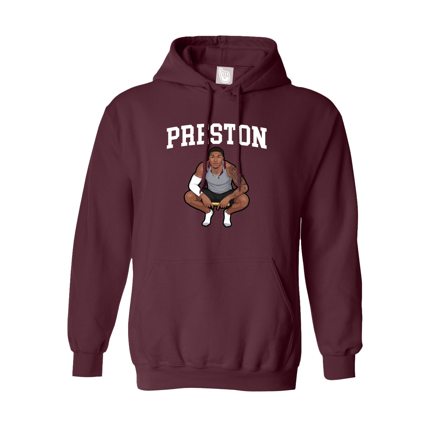 Hoodie — Shirsey in Maroon