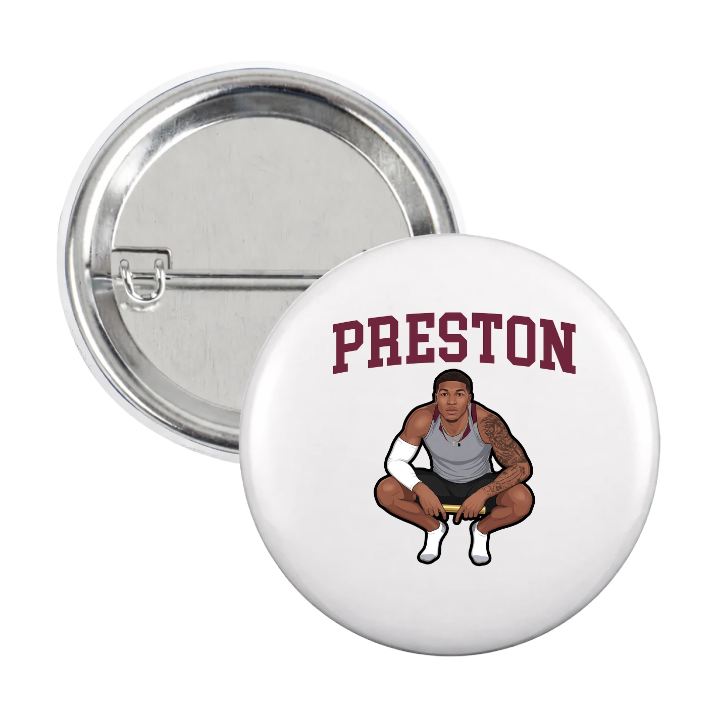 Game Day Button — Shirsey in White