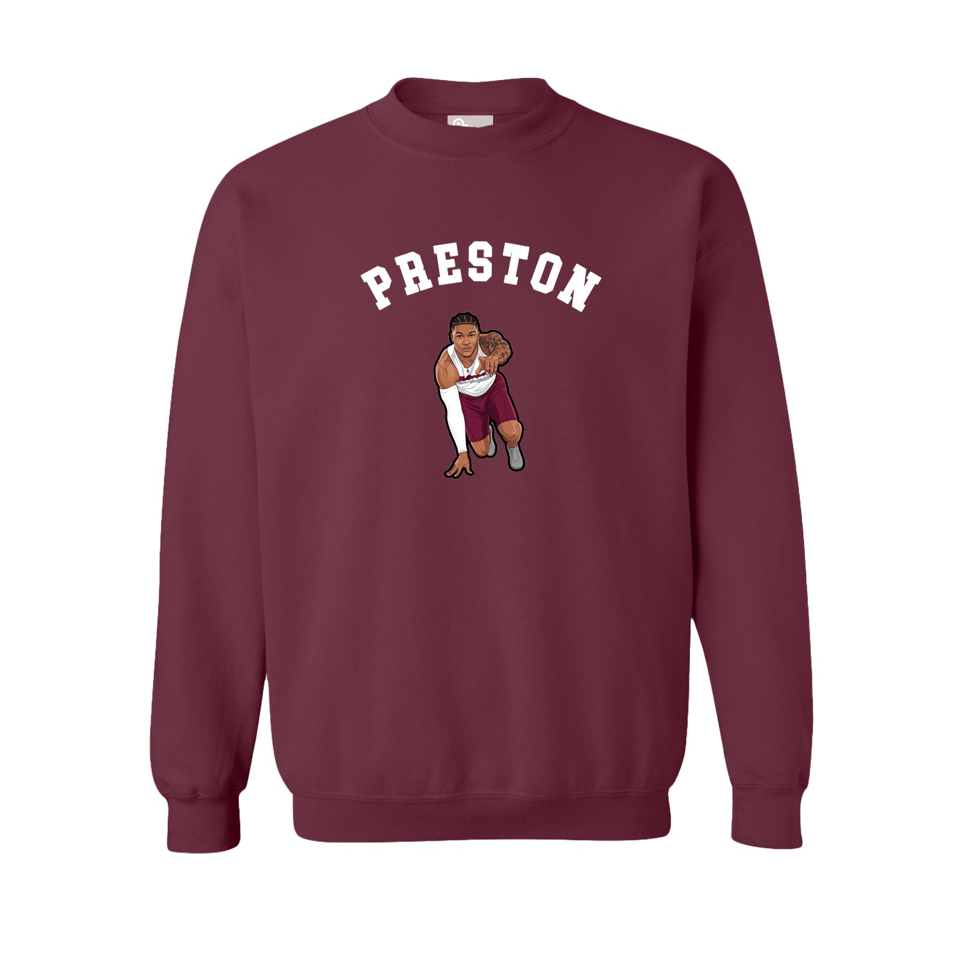 Fleece Crew — Shirsey Arch in Maroon