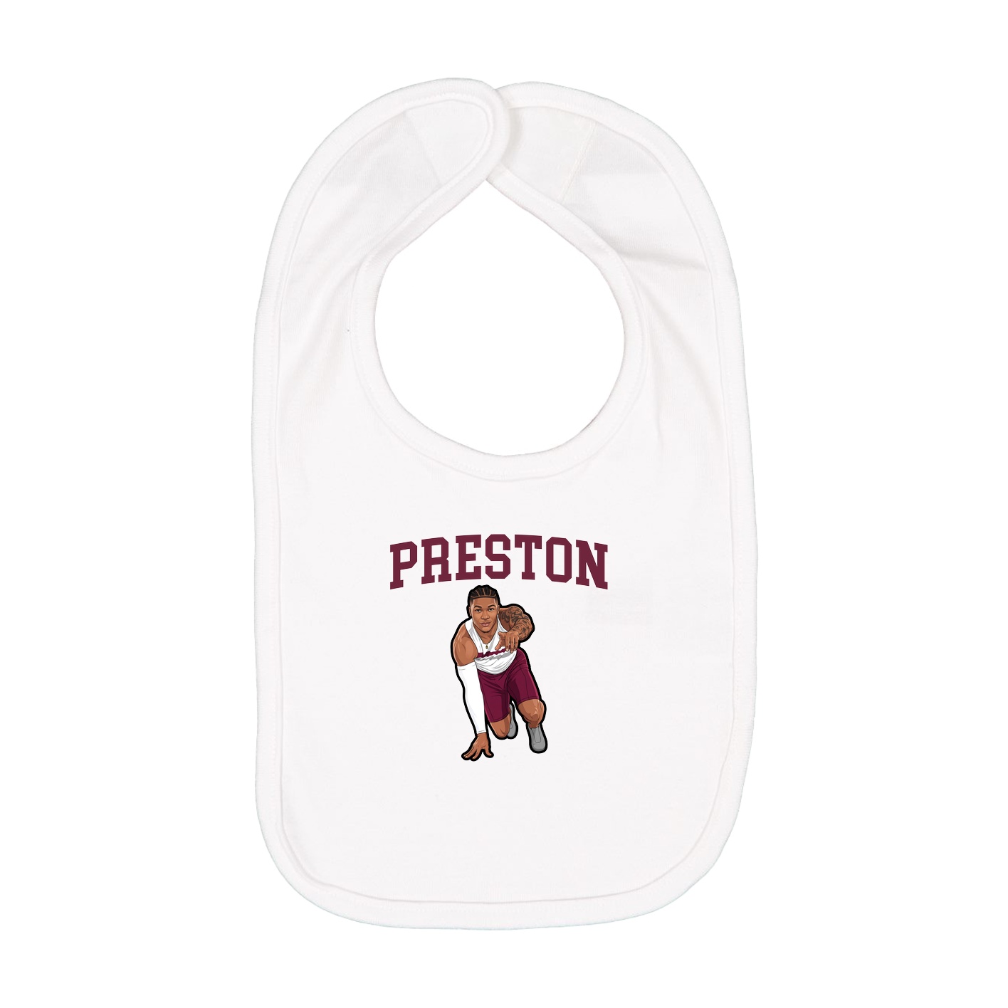 Infant Bib — Shirsey in White
