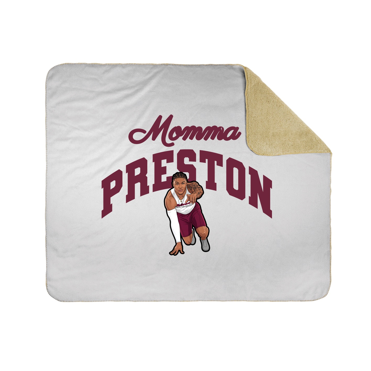 Throw Blanket — Mothers Day Arch in White