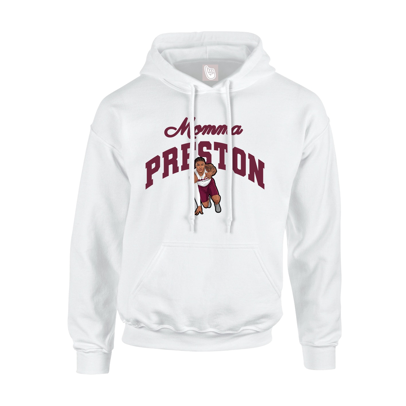 Youth Hoodie — Mothers Day Arch in White
