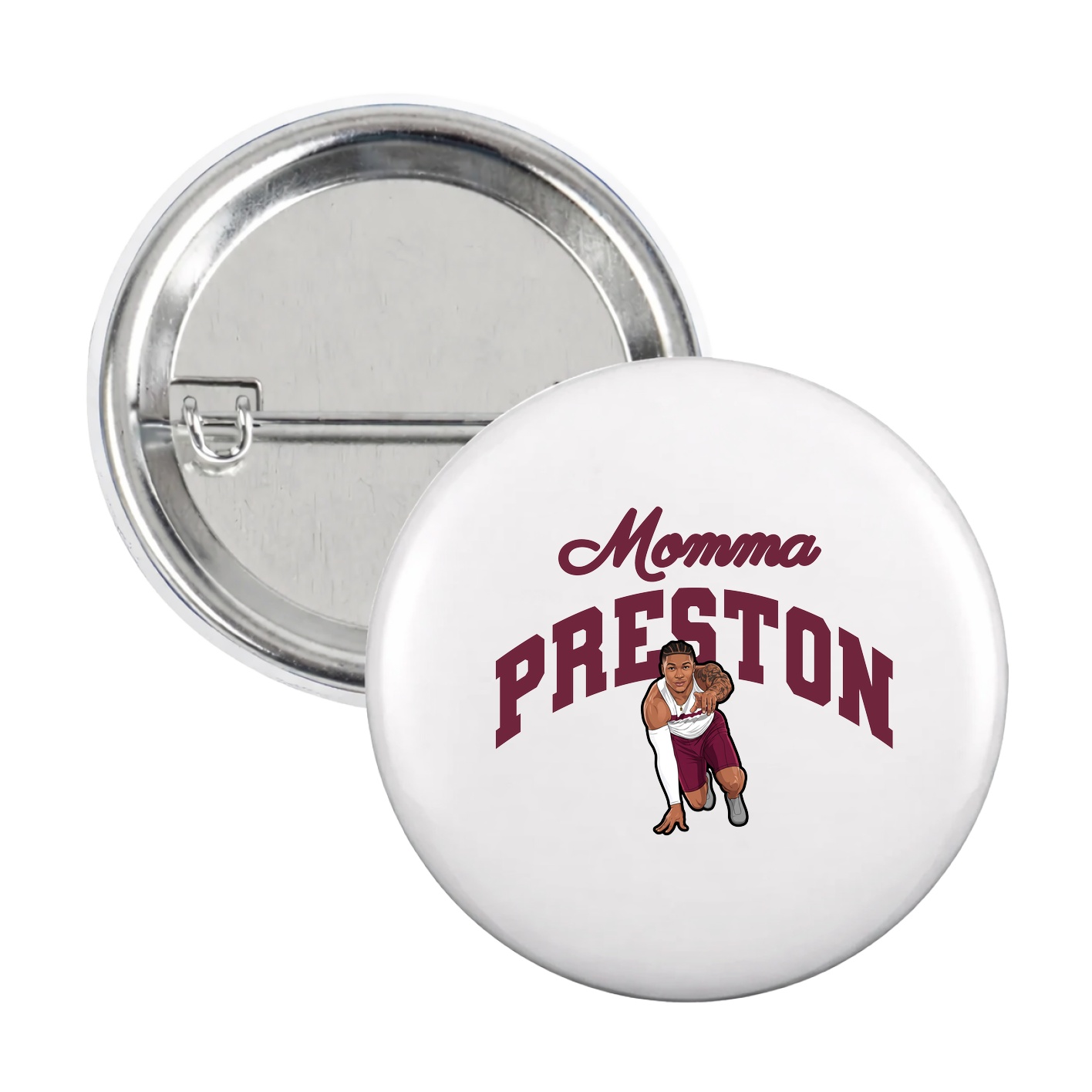 Game Day Button — Mothers Day Arch in White