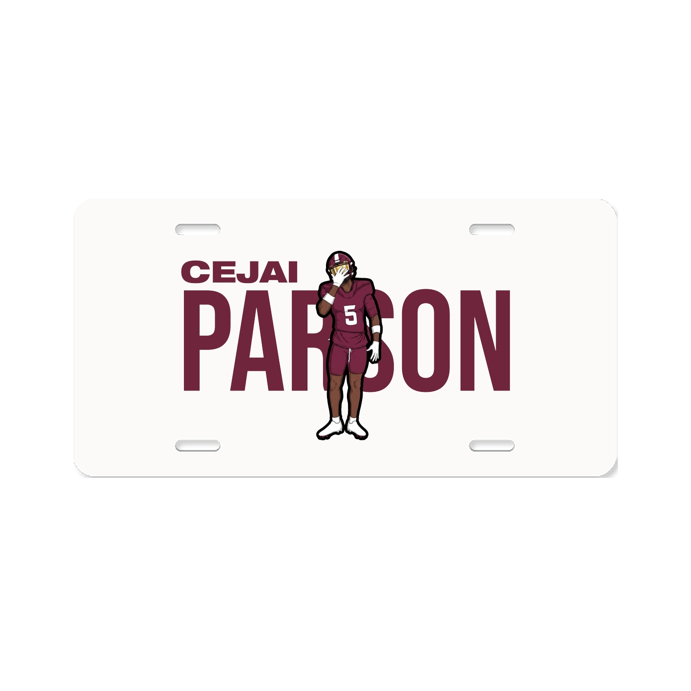 License Plate — Player Name in Classic