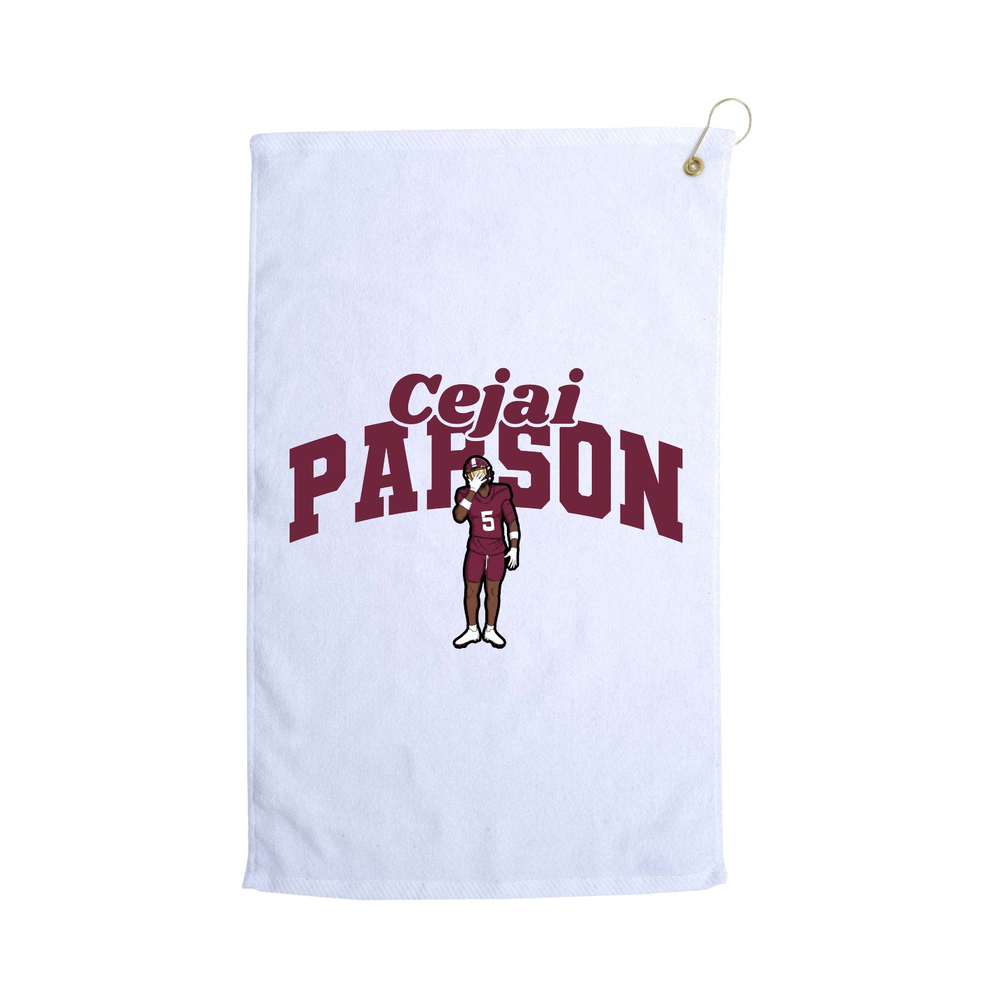 Golf Towel — Signature Arch in White