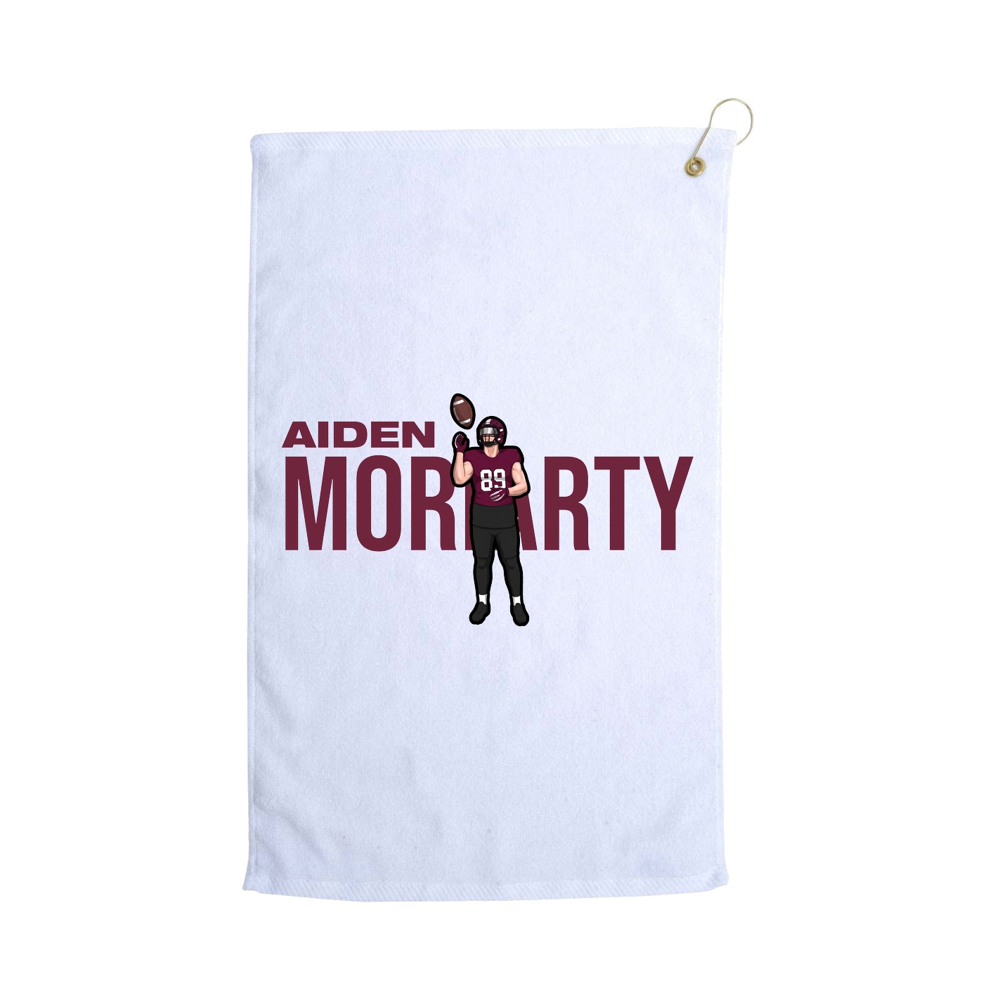 Golf Towel — Player Name in White