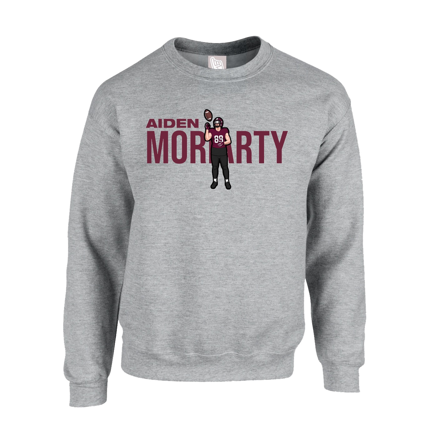 Fleece Crew — Player Name in Grey
